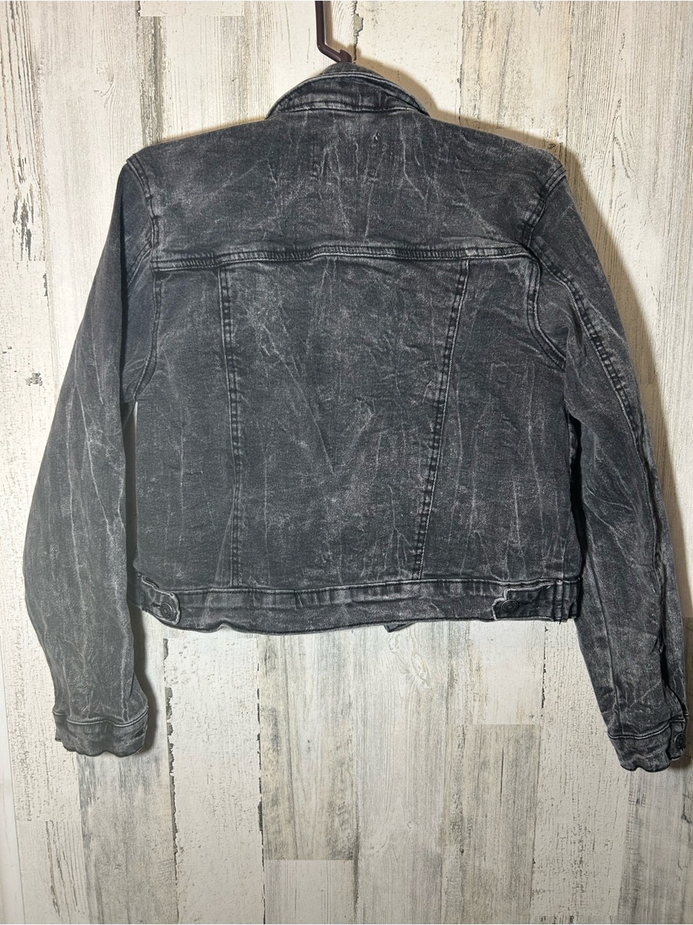 Ashley Vintage Clothing Gray Denim Jean Jacket XL